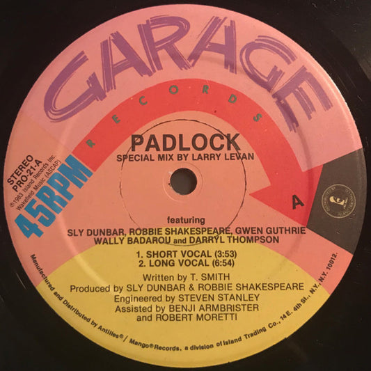 Padlock (Special Mix By Larry Levan)
