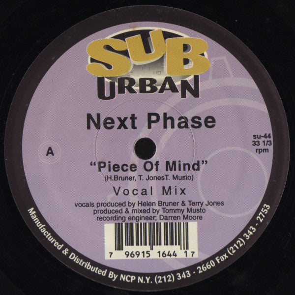 Piece Of Mind Next Phase,Helen Bruner And Terry Jones