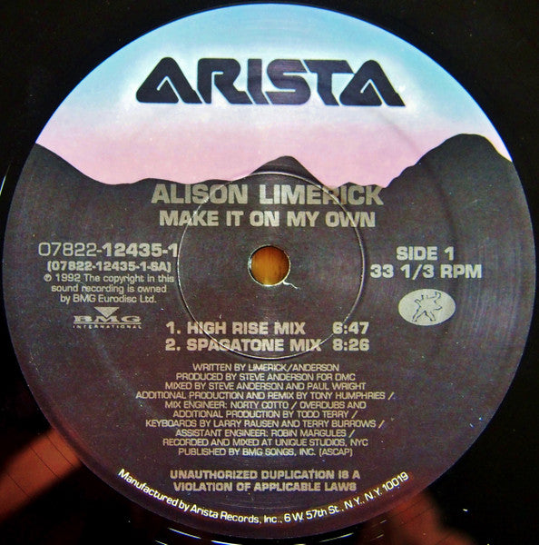 Make It On My Own Alison Limerick