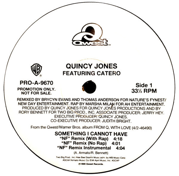 Something I Cannot Have Quincy Jones,Catero