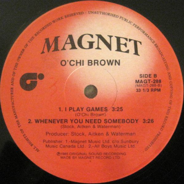 Whenever You Need Somebody (Pull It Off Mix) O'Chi Brown