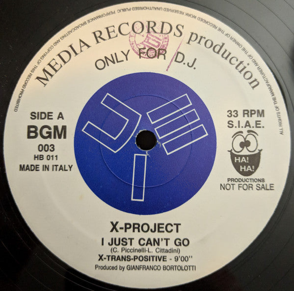 I Just Can't Go X-Project