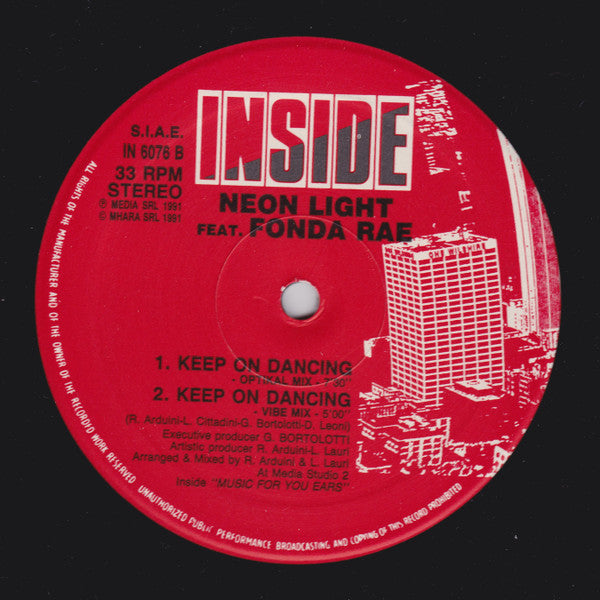 Keep On Dancing Neon Light,Fonda Rae