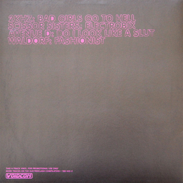 Electroclash 4-Track Vinyl Various