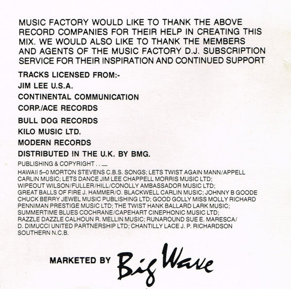 That's What I Like Jive Bunny And The Mastermixers