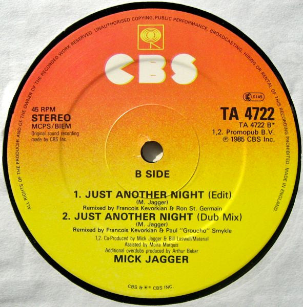 Just Another Night (Extended Remix Version) Mick Jagger