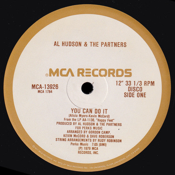 You Can Do It / I Don't Want You To Leave Me Al Hudson & The Partners