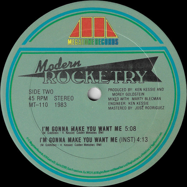 (I'm Not Your) Steppin' Stone / I'm Gonna Make You Want Me Modern Rocketry