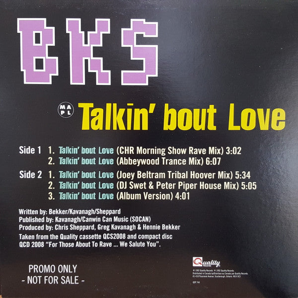 Talkin' Bout Love BKS