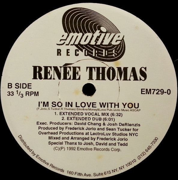 I'm So In Love With You Renee Thomas
