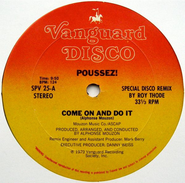 Come On And Do It (Special Disco Remix) Poussez!