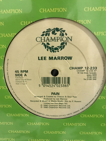 Pain Lee Marrow