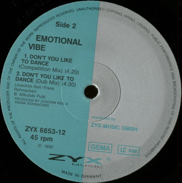 Don't You Like To Dance Emotional Vibe