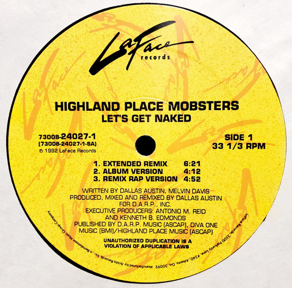 Let's Get Naked Highland Place Mobsters