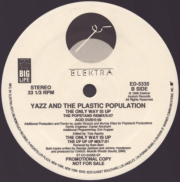 The Only Way Is Up Yazz,The Plastic Population