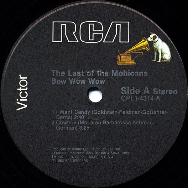 The Last Of The Mohicans Bow Wow Wow