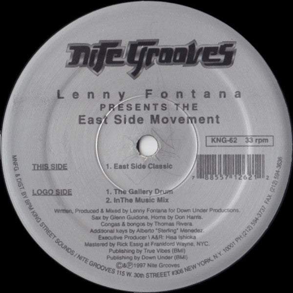 Inner City Lenny Fontana,Eastside Movement