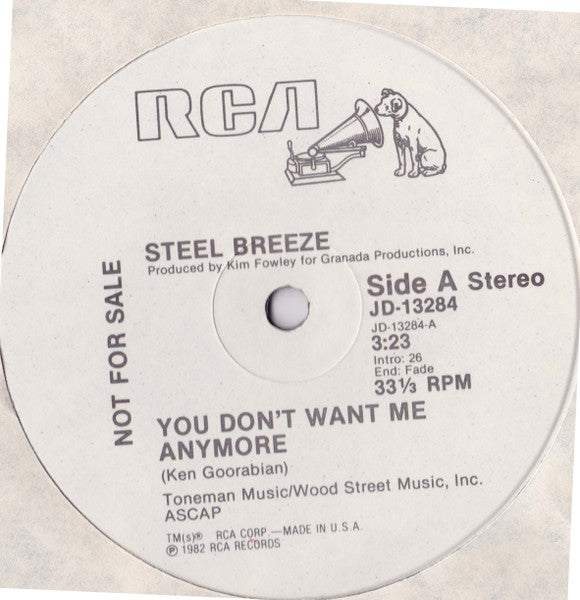 You Don't Want Me Anymore Steel Breeze