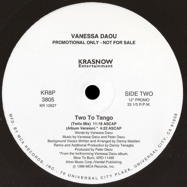 Two To Tango Vanessa Daou
