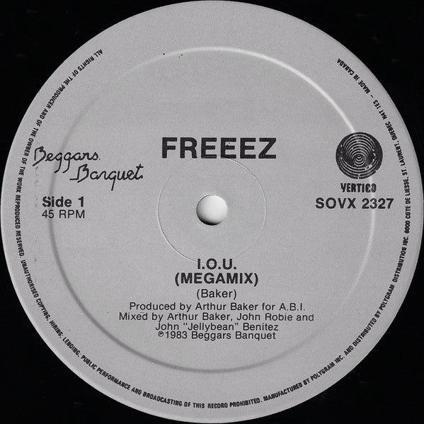 I.O.U. 3 Freeez