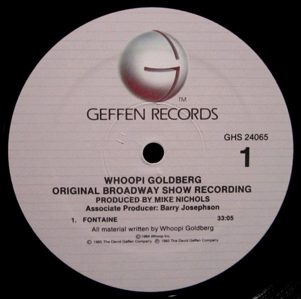 Original Broadway Show Recording Whoopi Goldberg