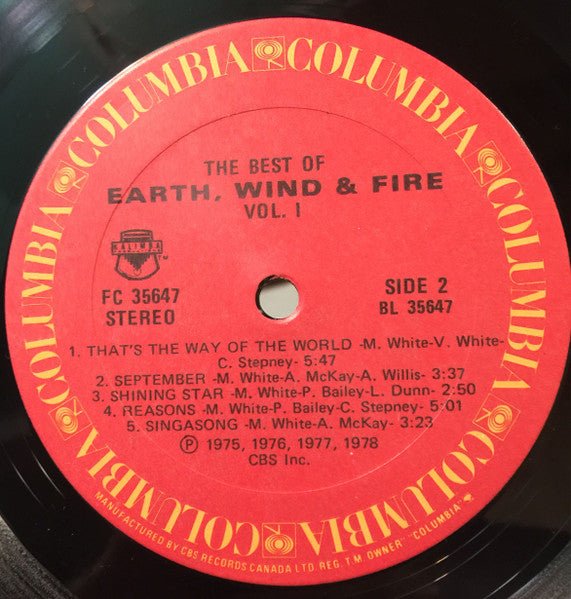The Best Of Earth, Wind & Fire Vol. I | Rectangle Triangle