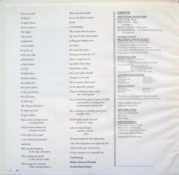 An American Prayer Jim Morrison,The Doors