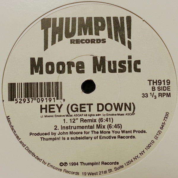 All Nite / Hey (Get Down) Moore Music
