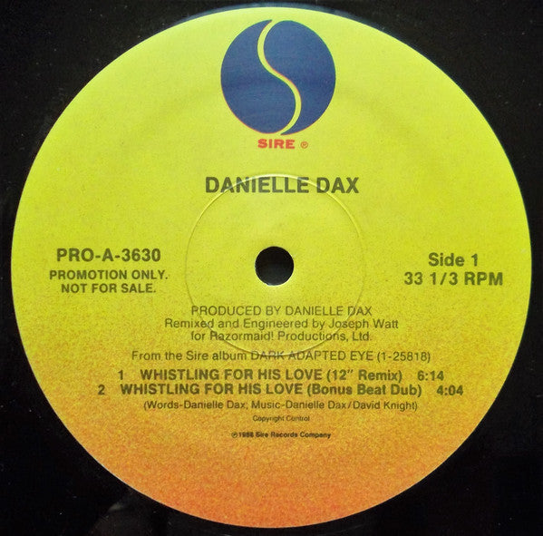 Whistling For His Love Danielle Dax