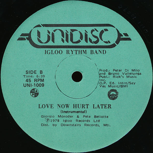 Love Now Hurt Later Ann Joy,The Igloo Rhythm Band