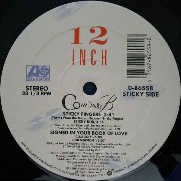 Signed In Your Book Of Love / Sticky Fingers Company B