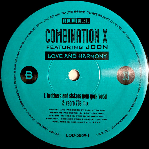 Love And Harmony Combination X,Joon