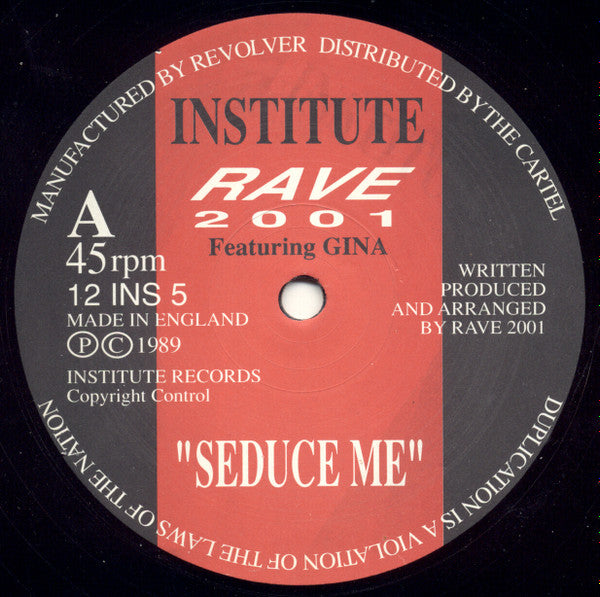 Seduce Me Rave 2001,Gina