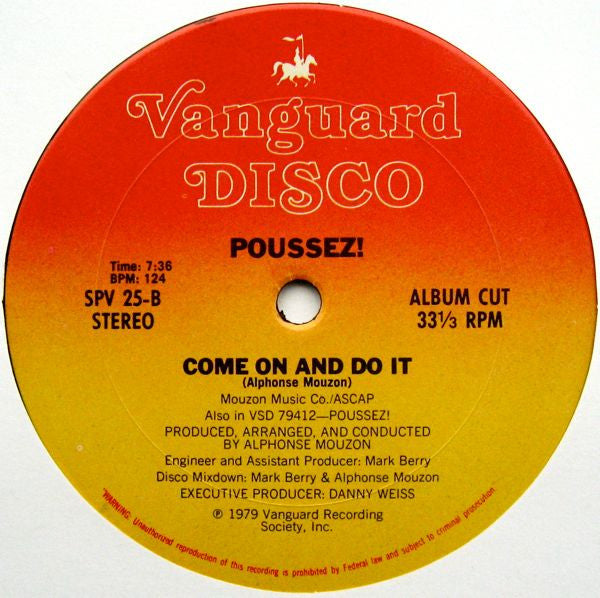 Come On And Do It (Special Disco Remix) Poussez!