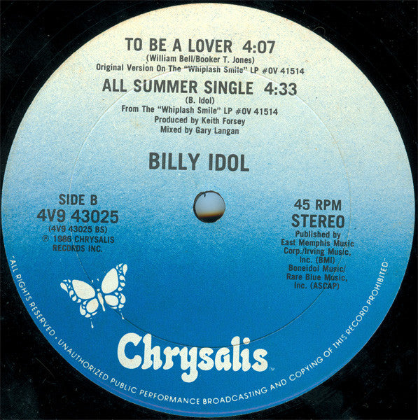 To Be A Lover Billy Idol