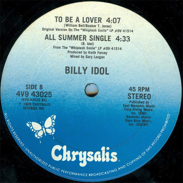 To Be A Lover Billy Idol