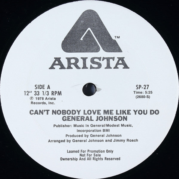 Can't Nobody Love Me Like You Do General Johnson