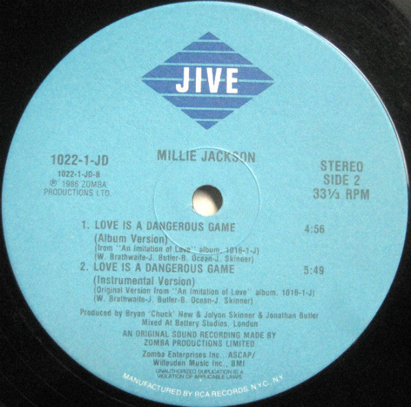 Love Is A Dangerous Game Millie Jackson