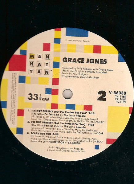 I'm Not Perfect (But I'm Perfect For You) Grace Jones