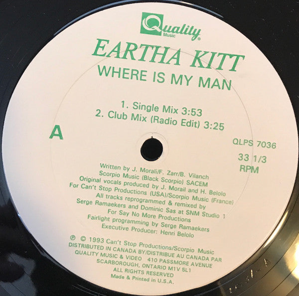 Where Is My Man Eartha Kitt