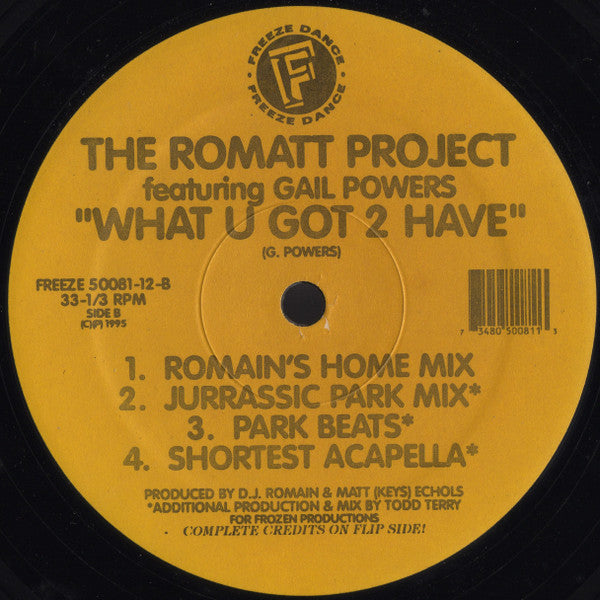 What U Got 2 Have Romatt,Gail Powers