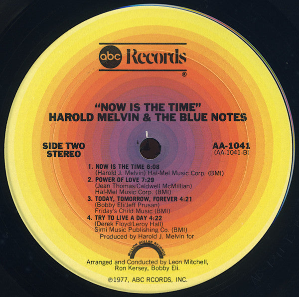 Now Is The Time Harold Melvin And The Blue Notes