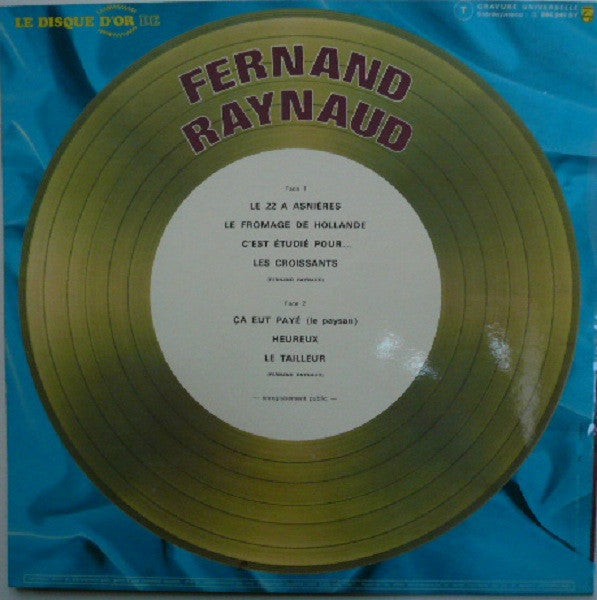 Le Disque D'Or Fernand Raynaud