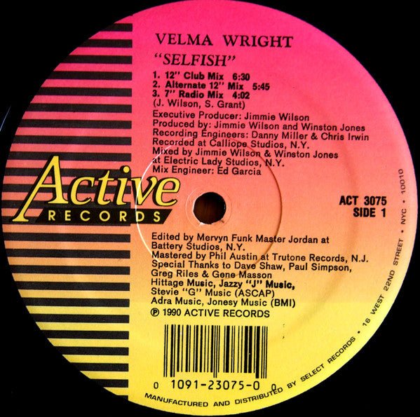 Selfish 2 Velma Wright