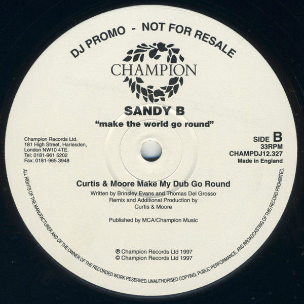 Make The World Go Round 2 Sandy B