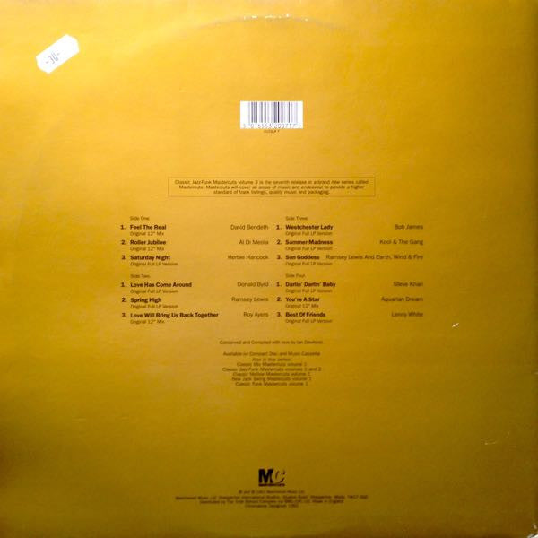Classic Jazz-Funk Mastercuts Volume 3 Various