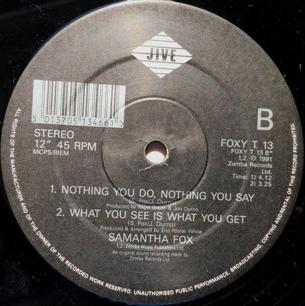 Another Woman Samantha Fox