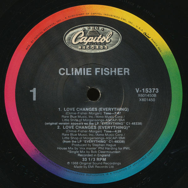 Love Changes (Everything) Climie Fisher