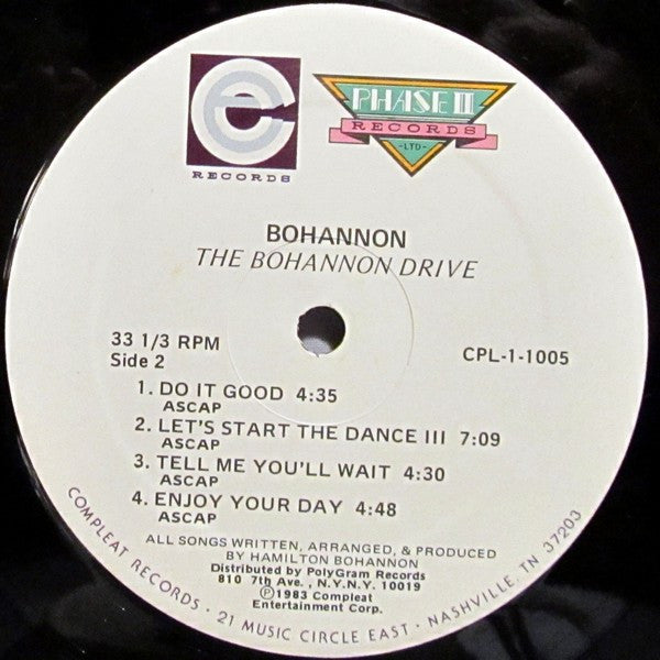 The Bohannon Drive Hamilton Bohannon