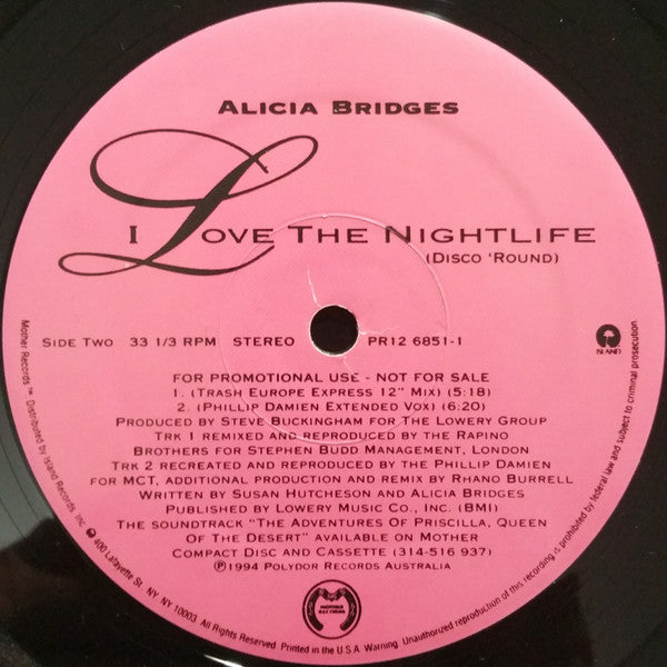 I Love The Nightlife (Disco 'Round) Alicia Bridges
